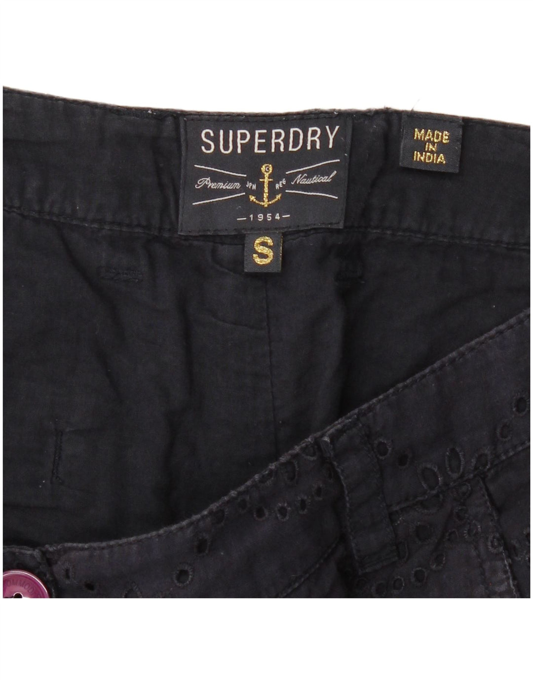 Superdry Γυναικείο Hot Παντελόνι Small W27 Navy Blue Floral