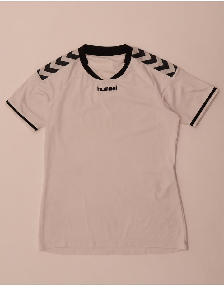 Ανδρικό γραφικό T-Shirt Hummel Top Μεσαίο Λευκό Πολυεστέρας