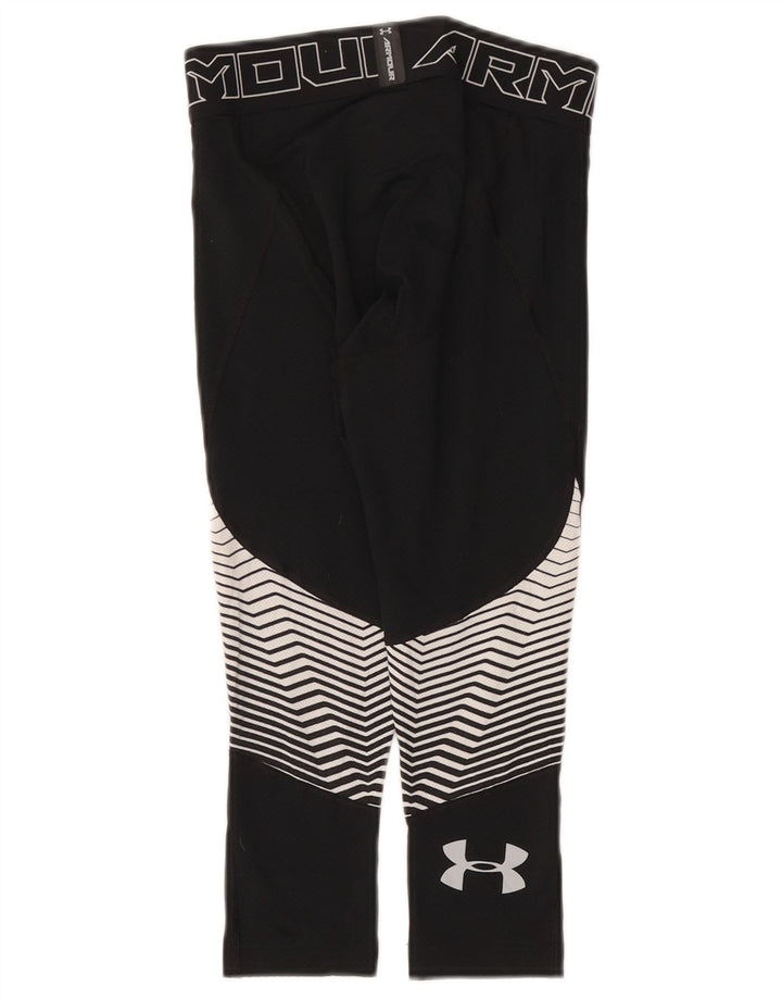 Under Armour Γυναικεία Κάπρι Κολάν UK 10 Small Black Geometric