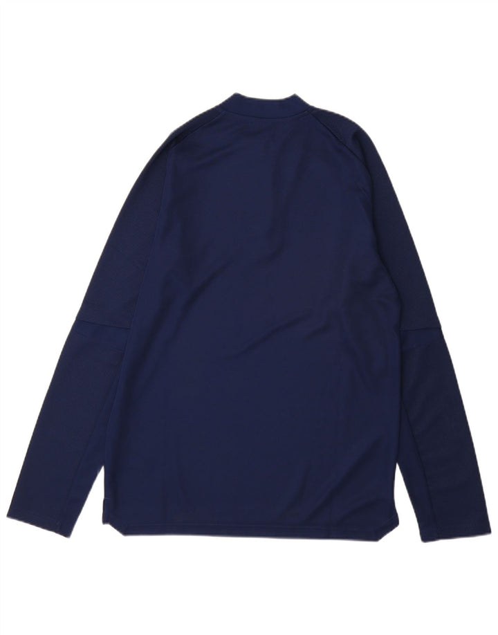 Adidas Boys Aeroready φόρμα πουλόβερ με φερμουάρ 13-14 ετών Navy Blue