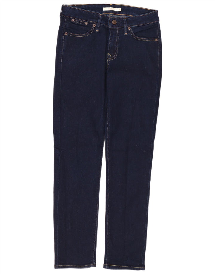 Levi's Womens 712 Slim Jeans W26 L28 Navy Blue Cotton