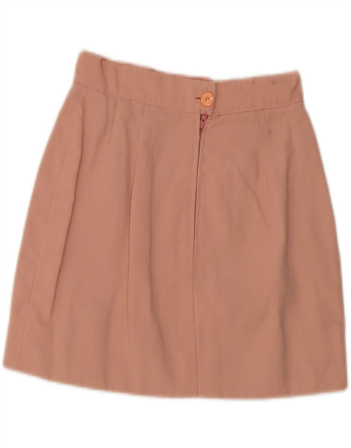 VINTAGE Womens Mini Skirt W24 XS Pink Vintage Vintage and Second-Hand Vintage from Messina Hembry 