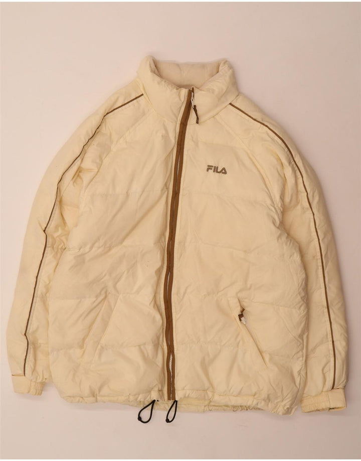 Fila Ανδρικό μπουφάν IT 52/54 Large Off White Πολυεστέρας