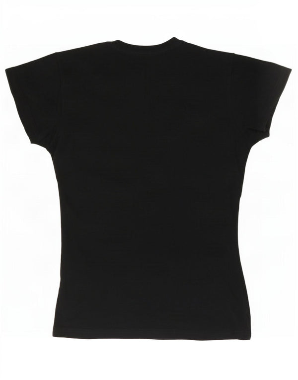 Hard Rock Cafe Womens Prague Graphic T-shirt Top 10 Small Navy Blue