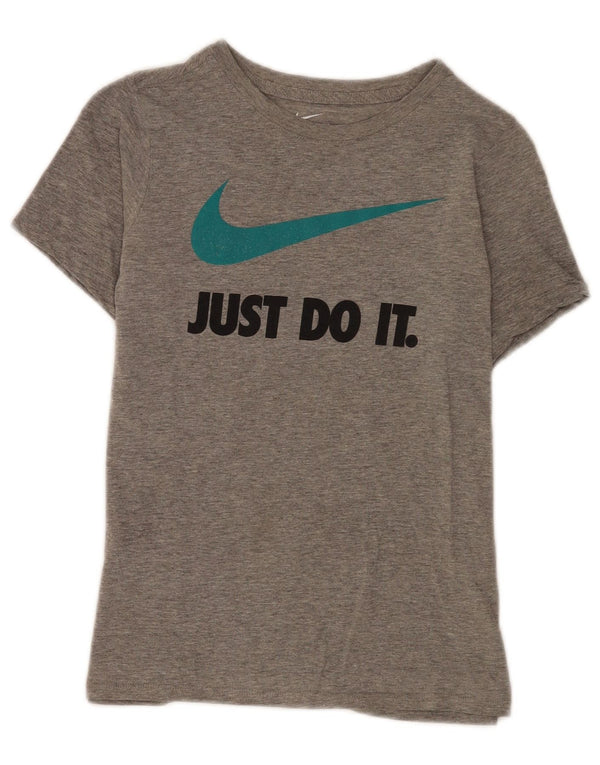 Μπλουζάκι Nike Boys Athletic Fit Graphic T-shirt 9-10 ετών με μεσαία γκρι φλύκταινα