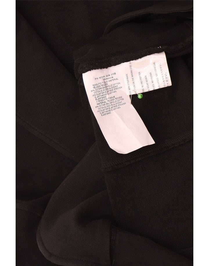 Vintage γυναικείο σακάκι blazer 2 κουμπιών UK 12 μεσαίο μαύρο βαμβακερό