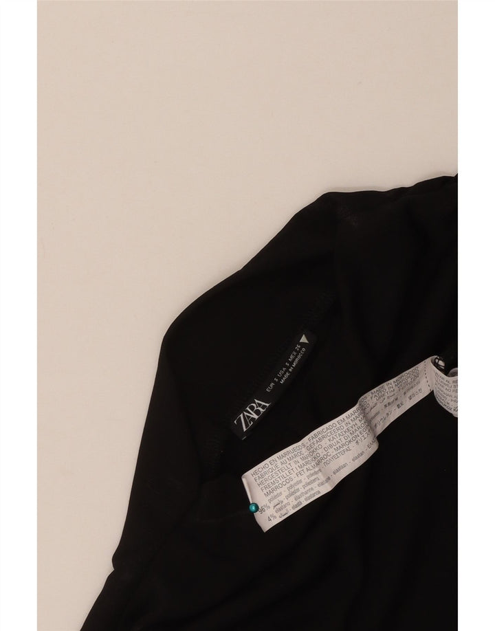 Zara Γυναικείο Φόρεμα με One Shoulder UK 8 Μικρό Μαύρο Πολυεστέρα