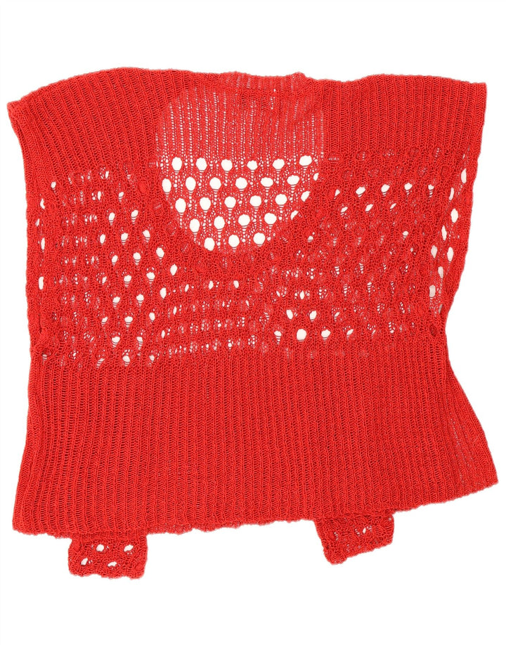 Vintage Γυναικείο Oversized Crop Top UK 2 2XS Red