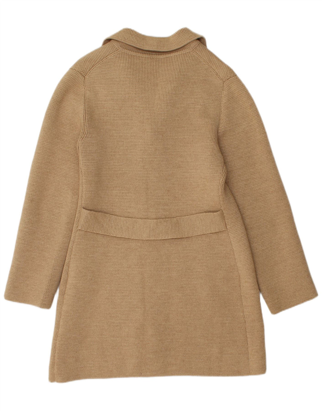 Vintage γυναικείο πλεκτό παλτό UK 12 Medium Beige