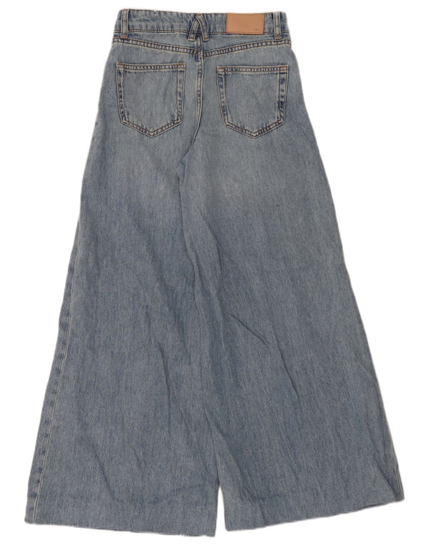 Zara Γυναικείο Wide Leg Jeans EU 32 2XS W22 L29 Blue