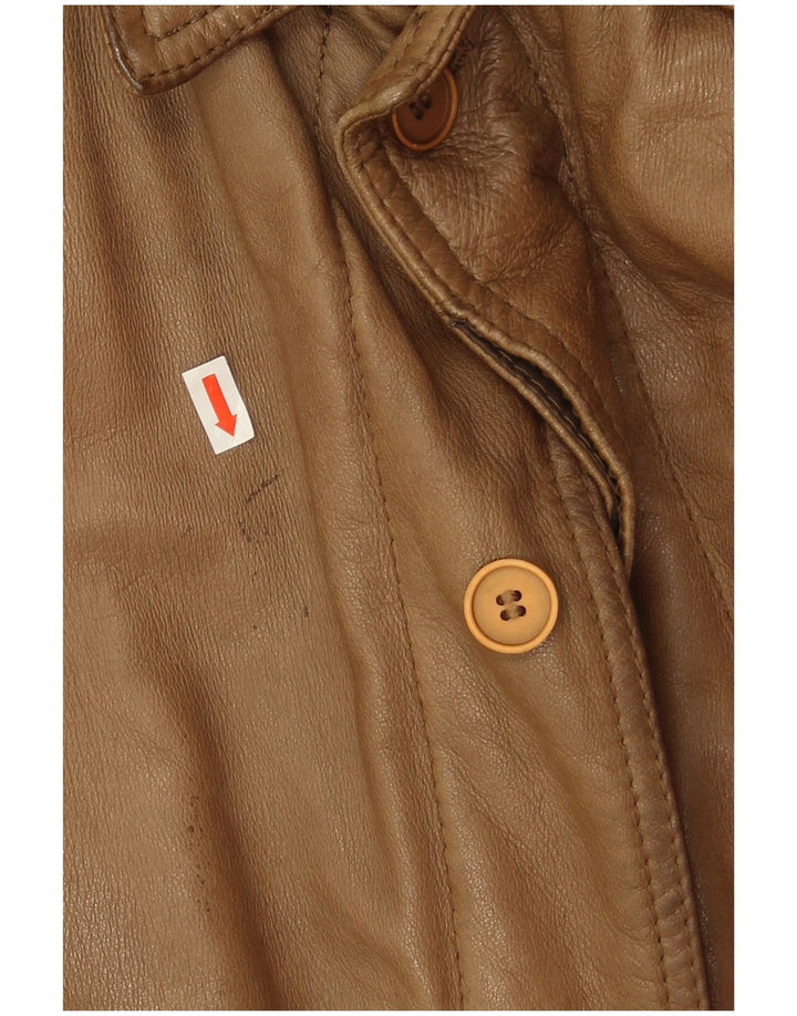 Vintage Ανδρικό Δερμάτινο Μπουφάν IT 56 3XL Καφέ