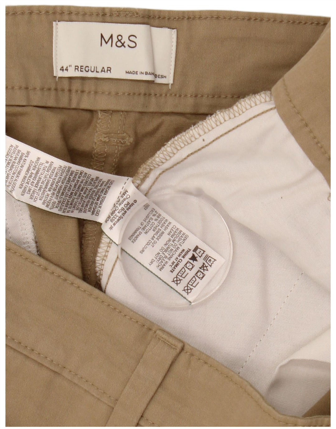 Ανδρικό σορτς Chino Marks & Spencer W44 2XL Μπεζ βαμβακερό