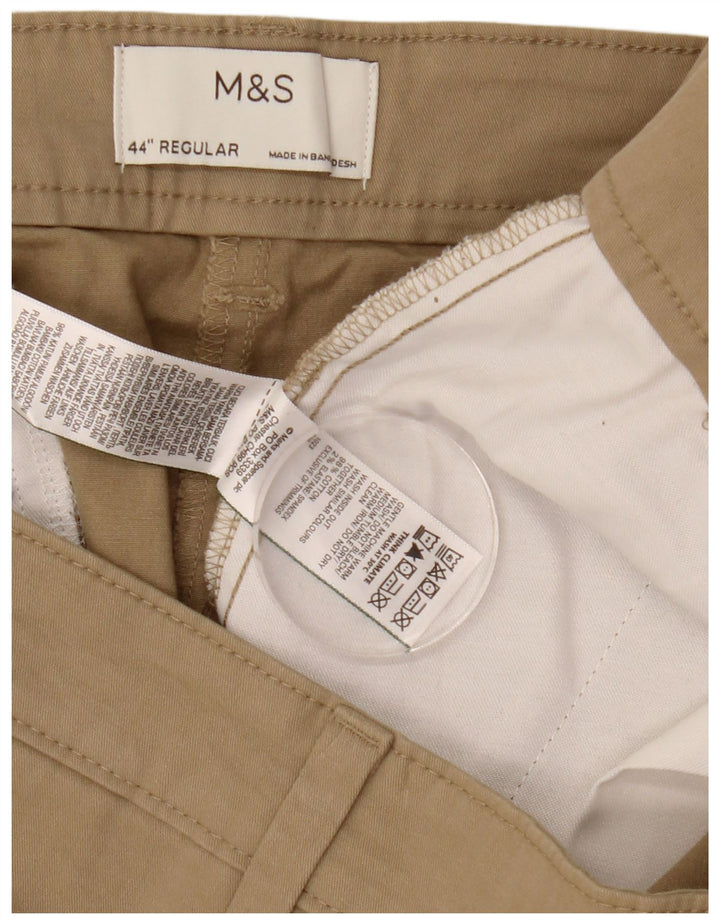 Ανδρικό σορτς Chino Marks & Spencer W44 2XL Μπεζ βαμβακερό