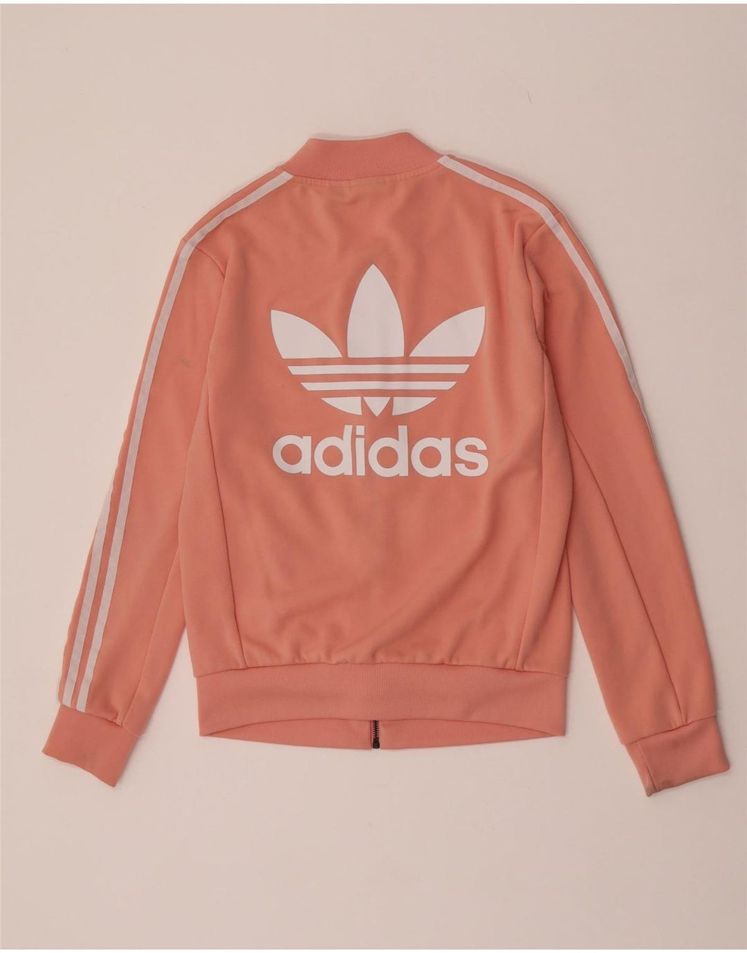 Γυναικεία αθλητική φόρμα γραφικών Adidas Top Jacket UK 8 Small Pink Polyester