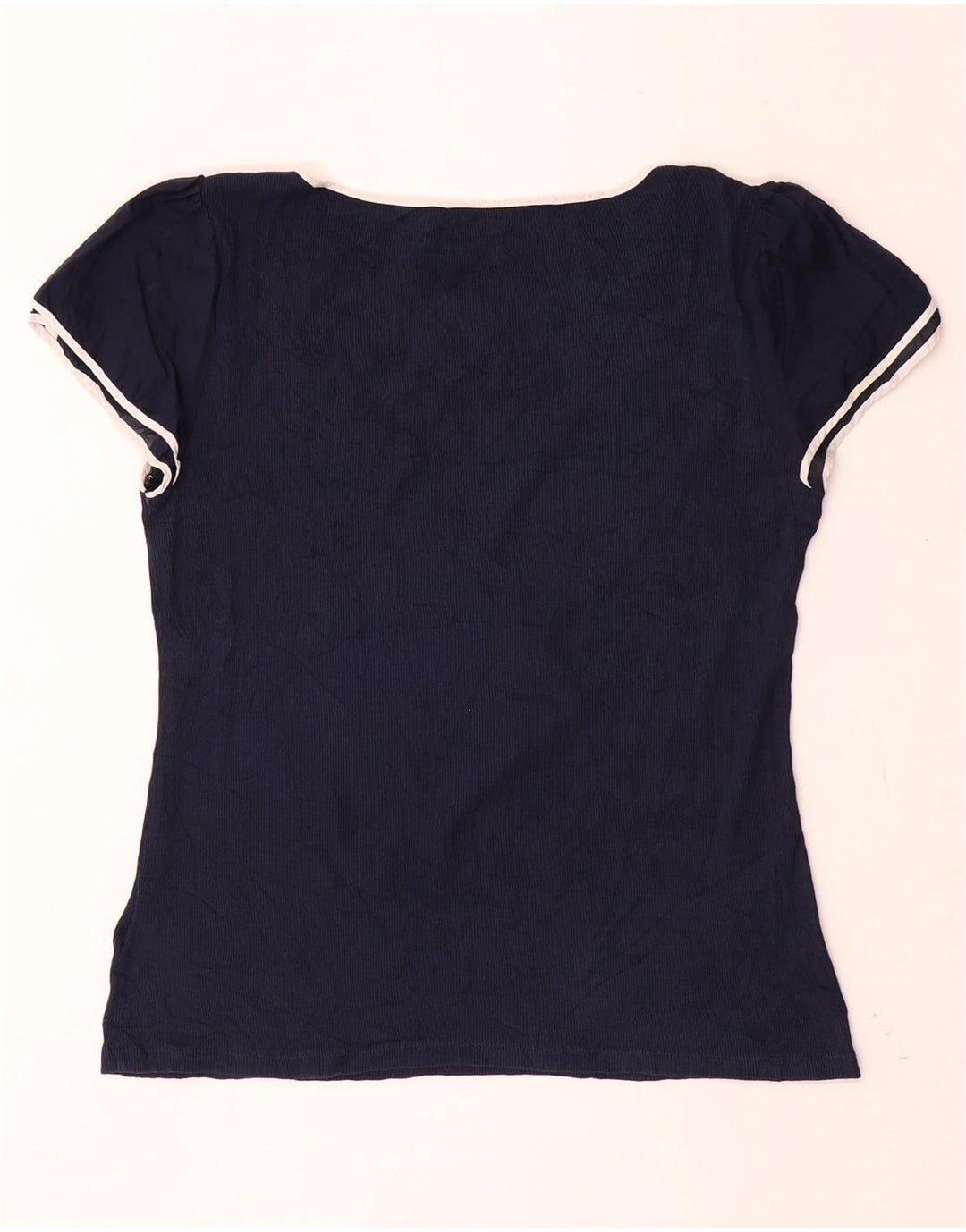 Ralph Lauren Γυναικείο T-Shirt Top UK 14 Large Navy Blue από βαμβάκι