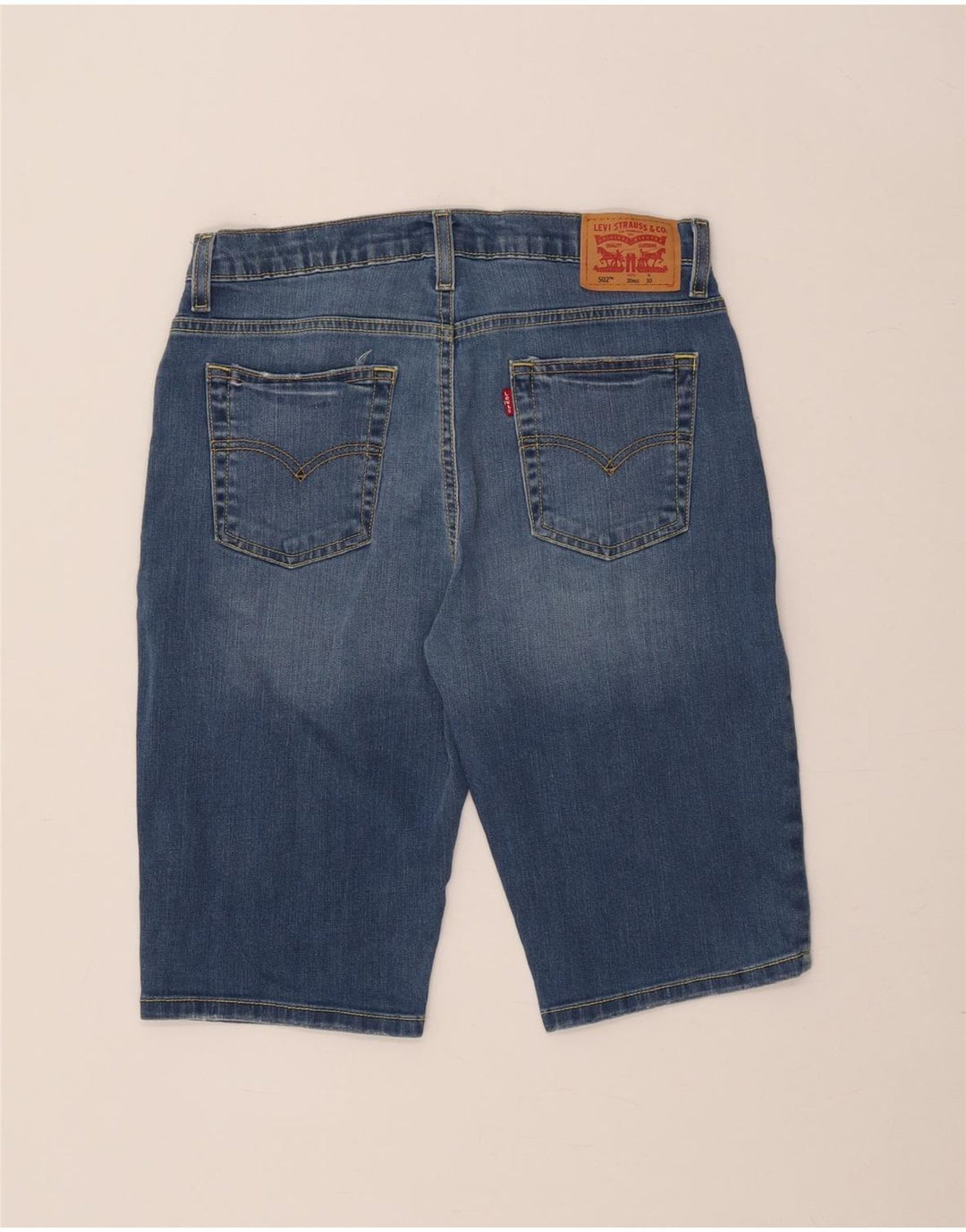 Levi's Boys 502 Regular Taper τζιν σορτς 15-16 ετών W30 Μπλε βαμβακερό