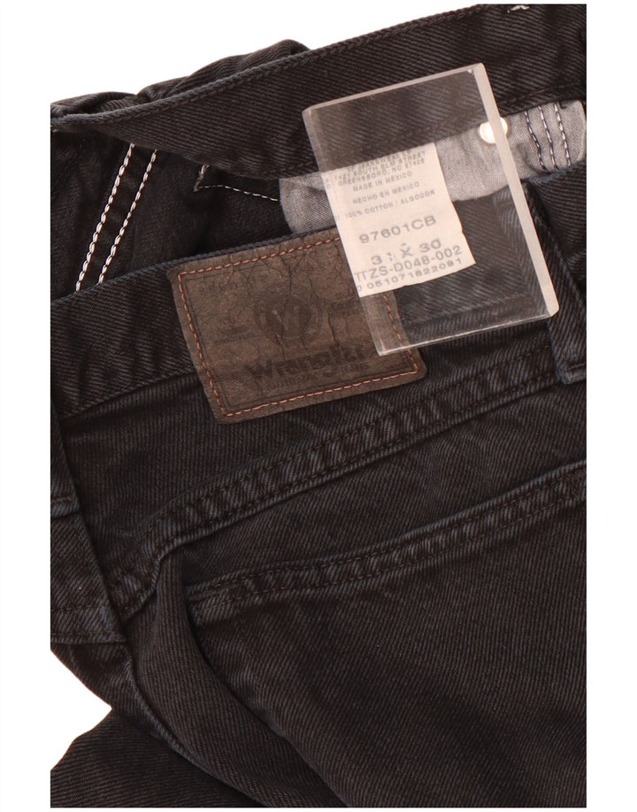 Ανδρικό τζιν Wrangler Cropped W31 L24 μαύρο βαμβακερό