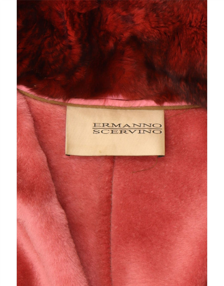 ERMANNO SCERVINO Γυναικείο Δερμάτινο Μπουφάν IT 42 Δερμάτινο Μεσαίο Καφέ