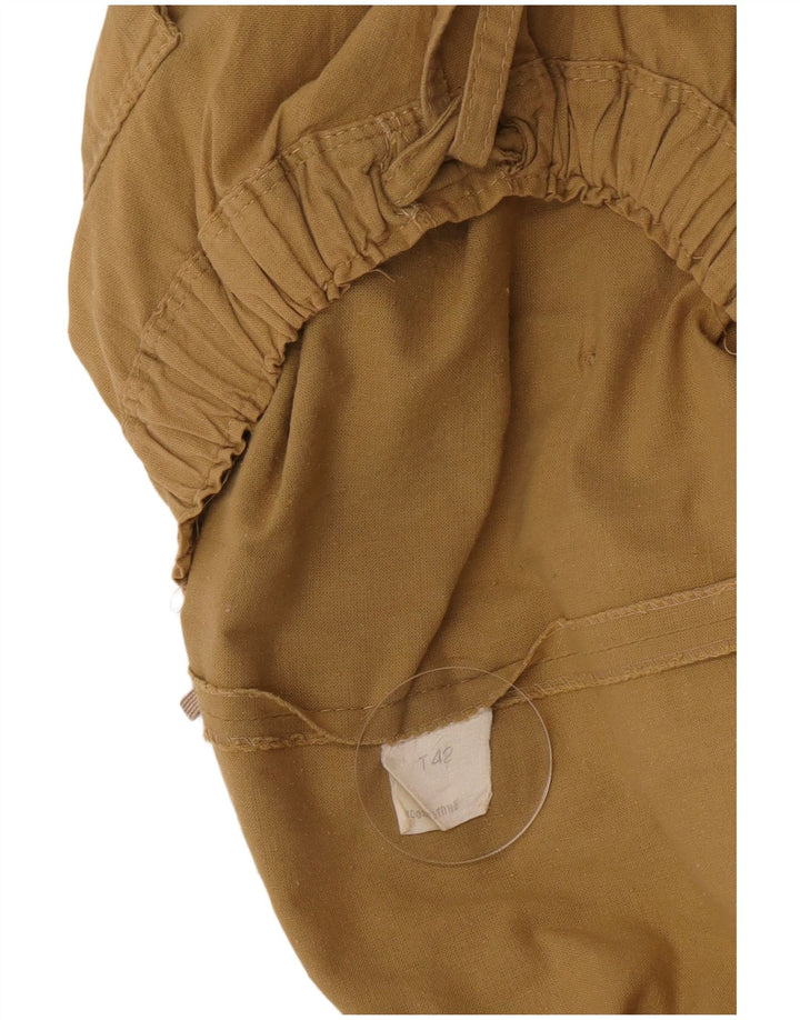 Vintage Γυναικεία Φούστα A-Line IT 42 Medium Khaki Cotton