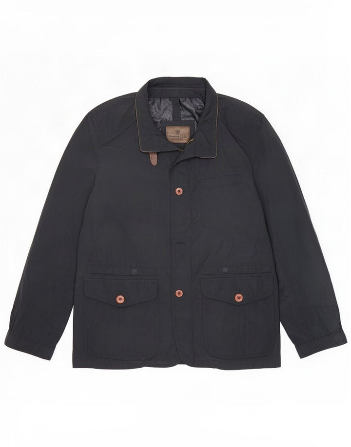 Massimo Dutti Ανδρικό Utility Jacket UK 40 Large Navy Blue Polyester