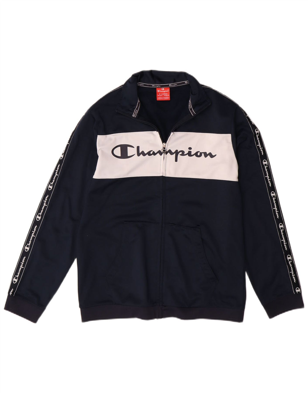 CHAMPION για αγόρια αθλητικά μπουφάν 13-14 ετών XL Navy Blue Colorblock
