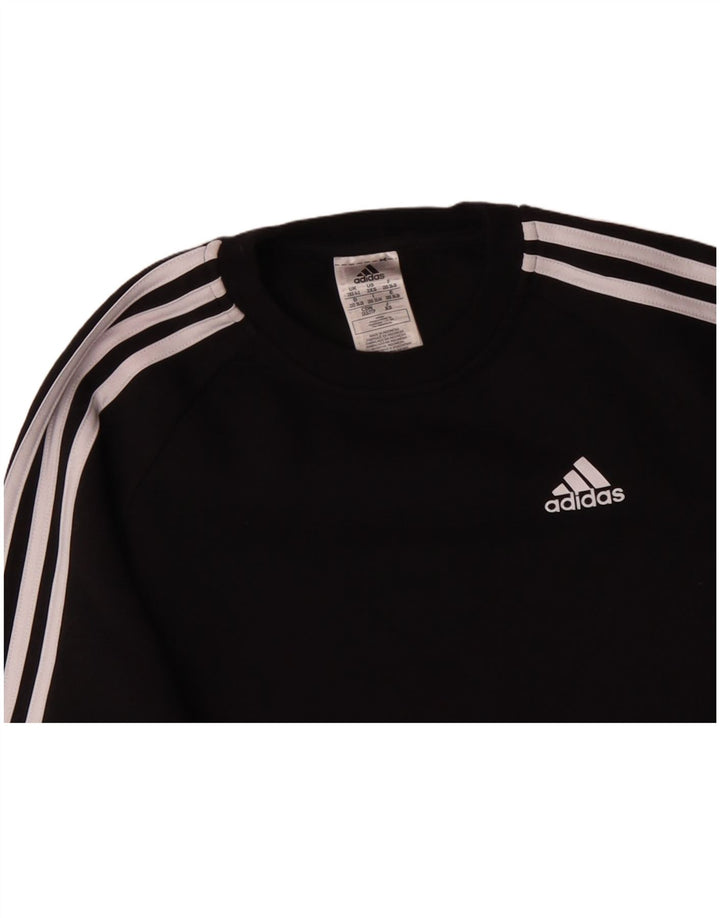 Γυναικείο φούτερ ADIDAS Oversized Jumper UK 0/2 XS Μαύρο βαμβακερό
