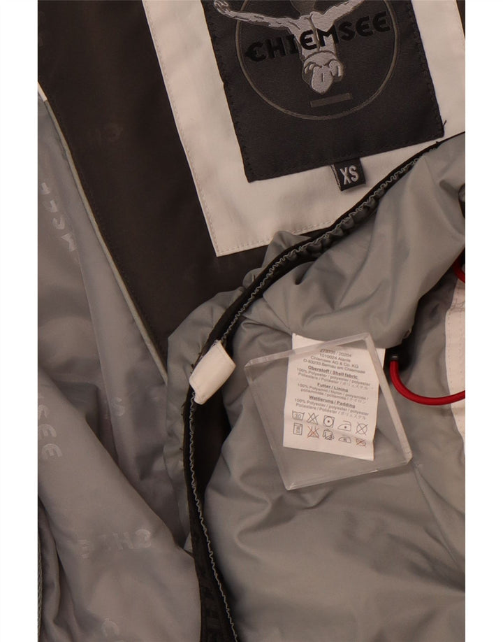 Γυναικείο μπουφάν CHIEMSEE με κουκούλα αντιανεμικό UK 6 XS White Colourblock