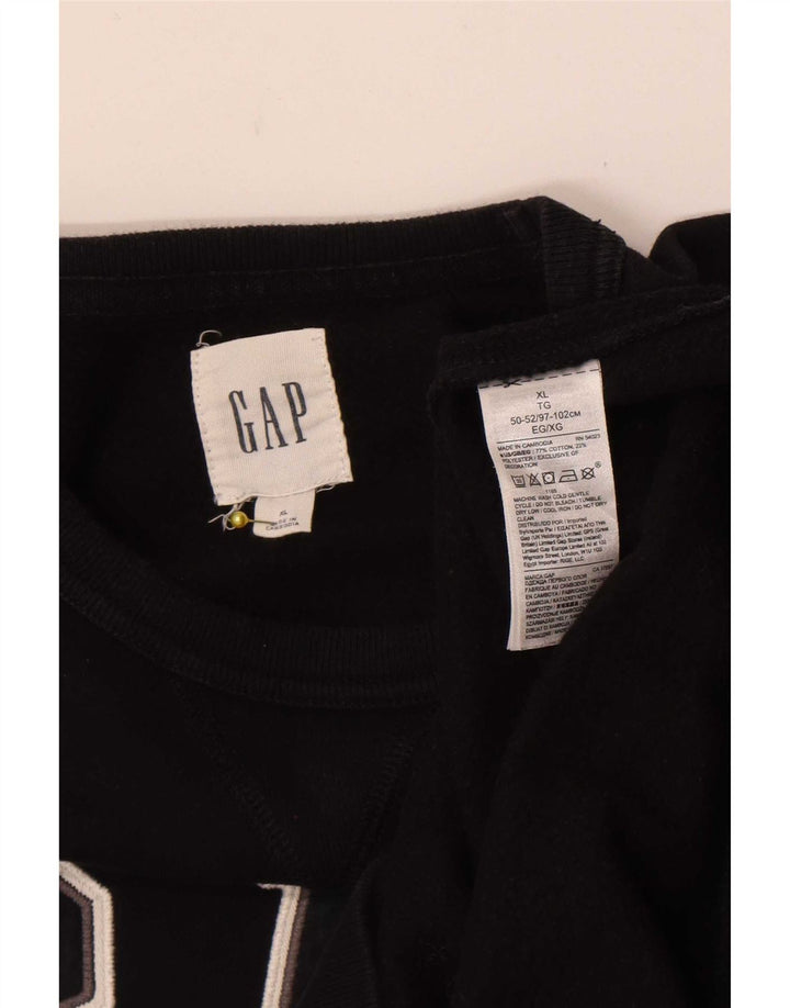 Ανδρικό γραφικό φούτερ Gap Jumper XL Μαύρο βαμβακερό