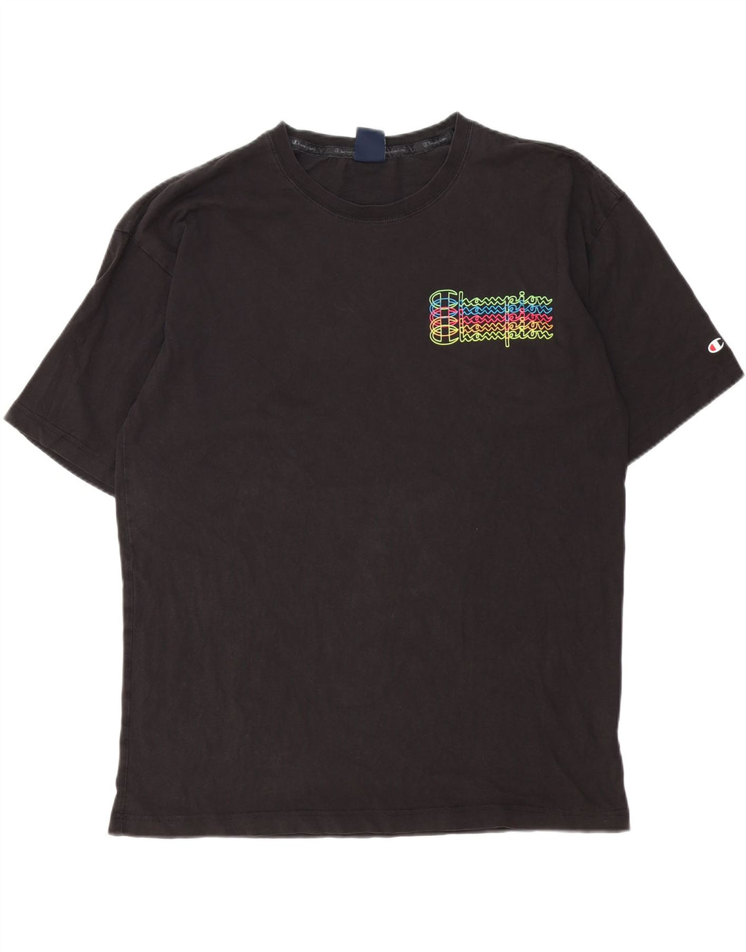 Ανδρικό T-Shirt Champion Graphic Top 2XL Μαύρο