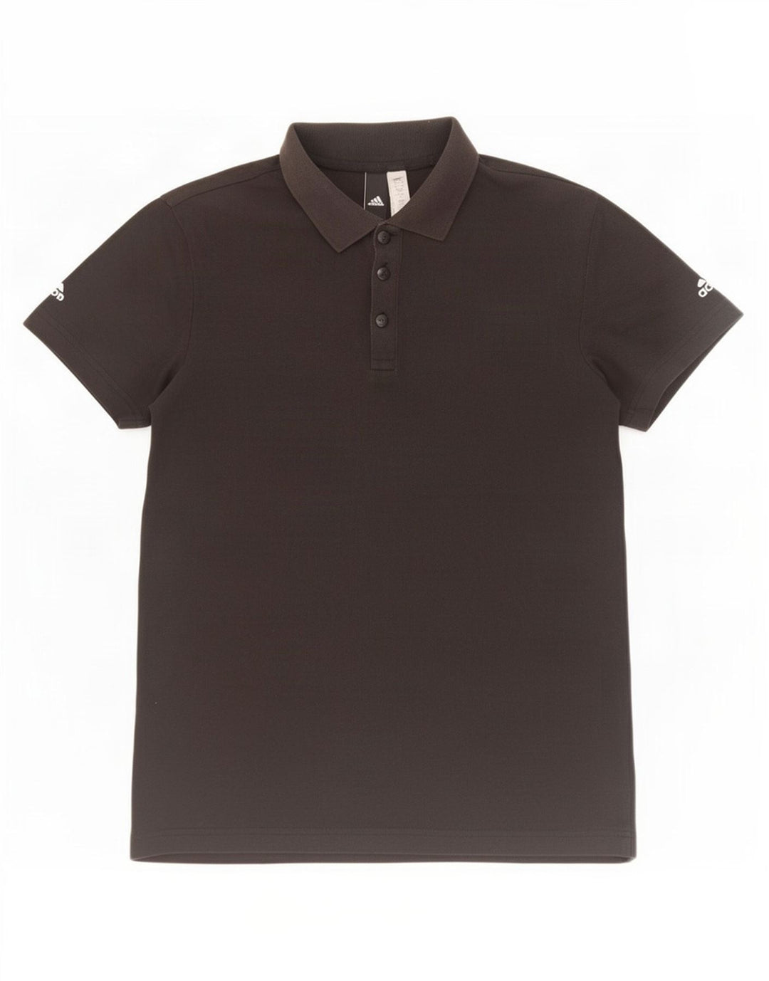 Ανδρικό μπλουζάκι Adidas Polo Μικρό μαύρο βαμβακερό