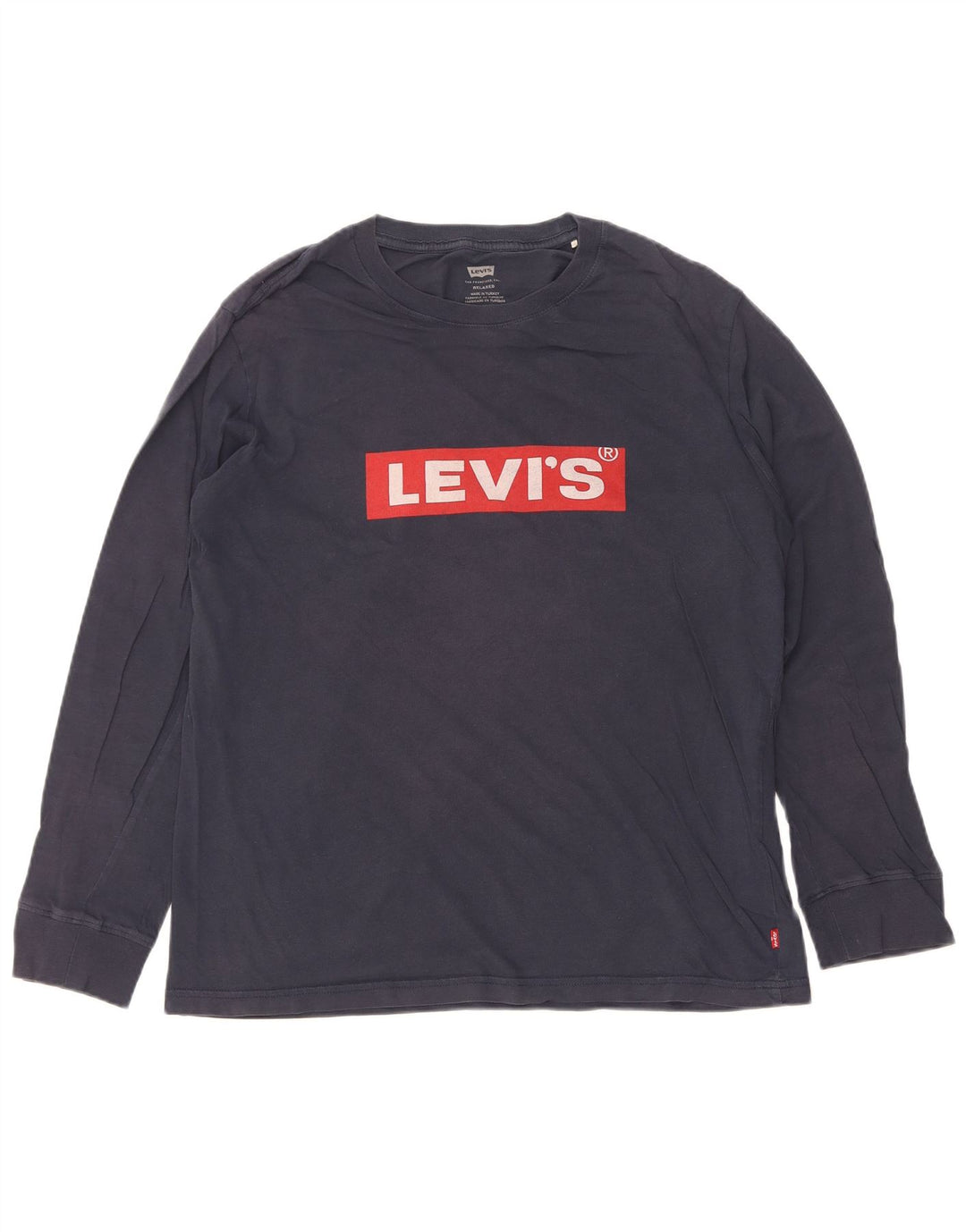 Ανδρικό Levi's Relaxed Graphic Top Μακρυμάνικο Μικρό Navy Blue βαμβακερό