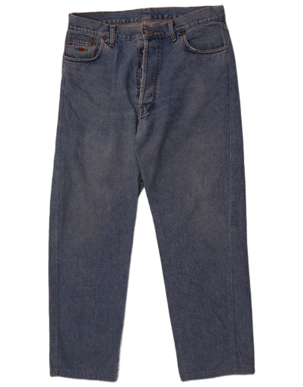 El Charro Γυναικείο Tapered Jeans IT 42 Medium W34 L29 Blue Cotton