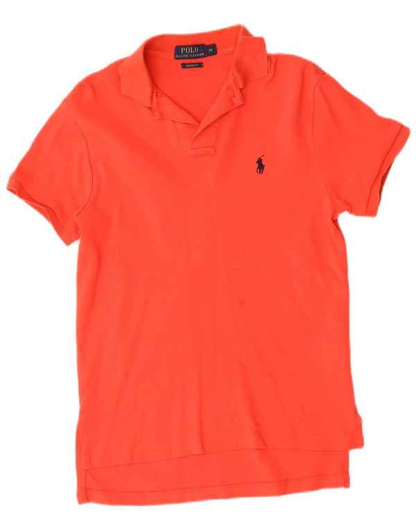Πόλο Ralph Lauren Ανδρικό πουκάμισο με προσαρμοσμένη εφαρμογή XS κόκκινο βαμβακερό