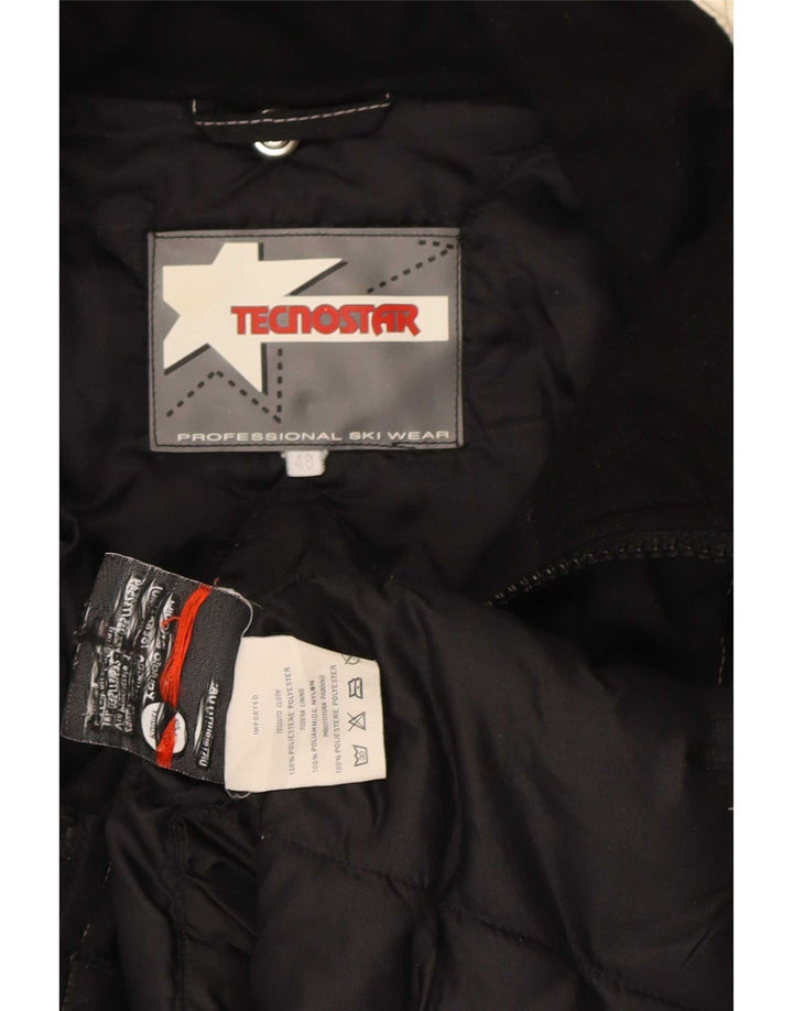 Vintage Ανδρικό μπουφάν σκι IT 48 Medium Black Colourblock Polyester