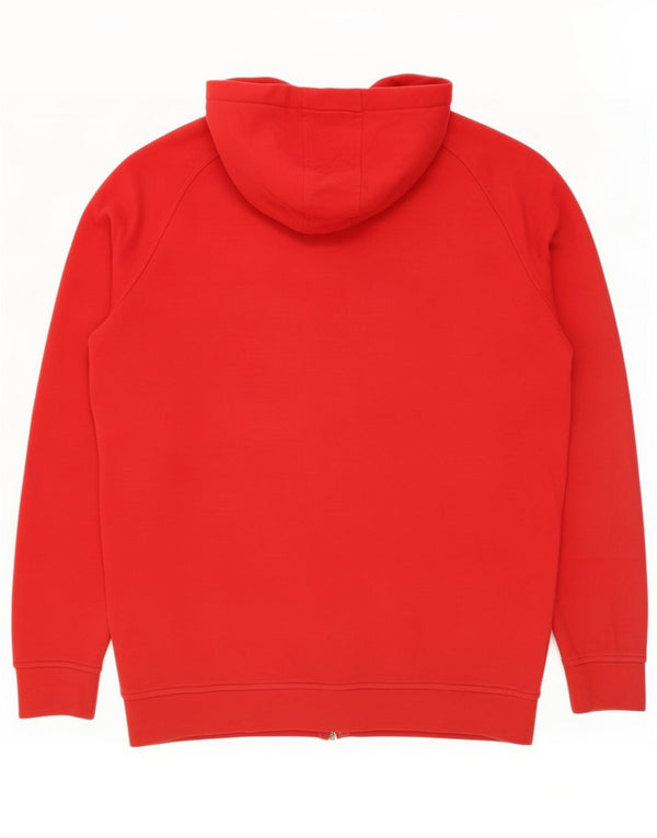 Kappa Mens Zip Hoodie Sweater 2XL Red Cotton