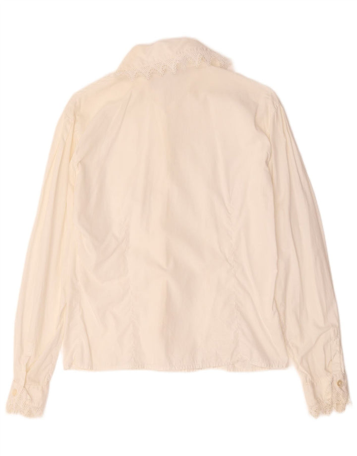 Byblos Γυναικείο πουκάμισο Μπλούζα UK 14 Medium White