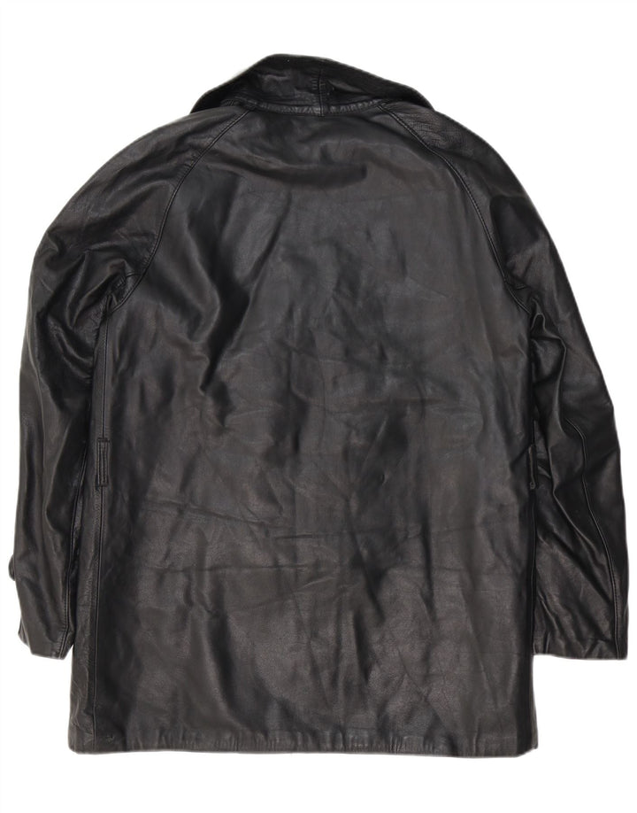 Vintage Ανδρικό Δερμάτινο Μπουφάν UK 38 Medium Black Leather