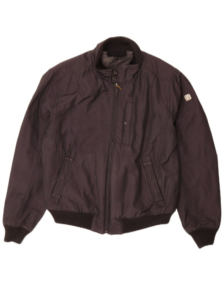 TRUSSARDI JEANS Ανδρικό μπουφάν Bomber IT 52 XL Μαύρο Πολυεστέρας