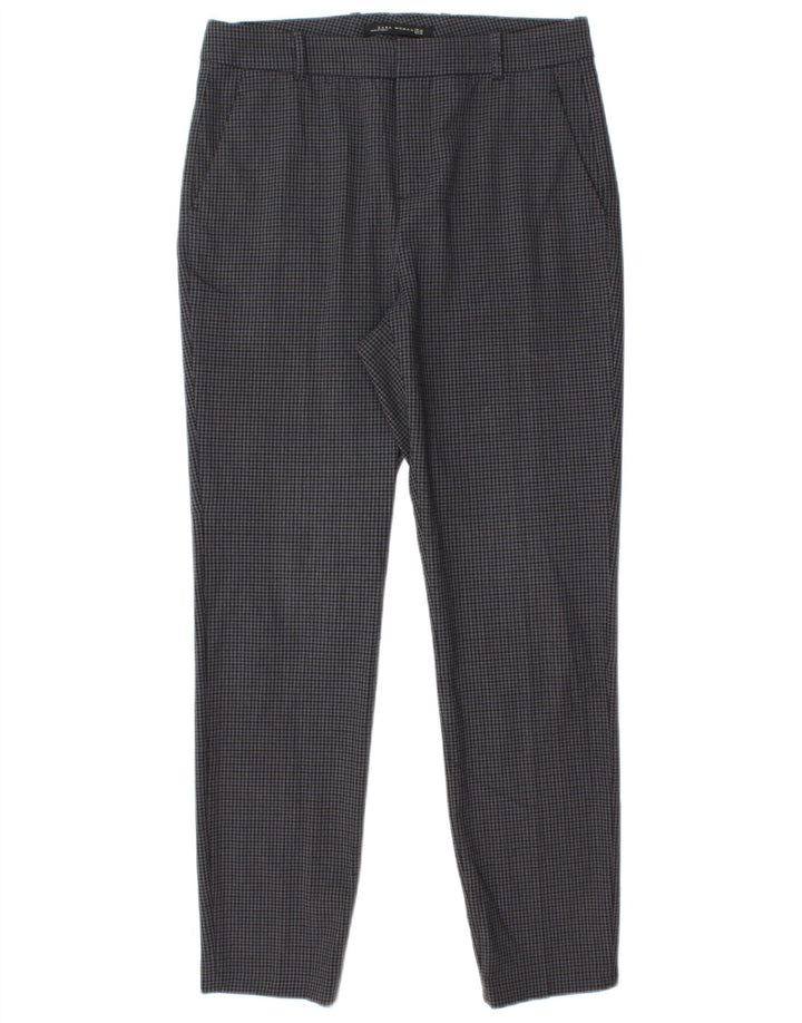 Zara Γυναικείο Slim Suit Παντελόνι EU 40 Medium W30 L28 Grey Houndstooth