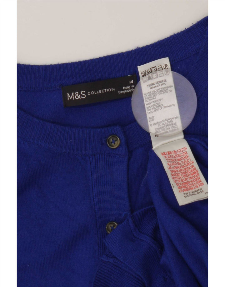 Γυναικεία ζακέτα Marks & Spencer UK 14 Medium Blue Viscose