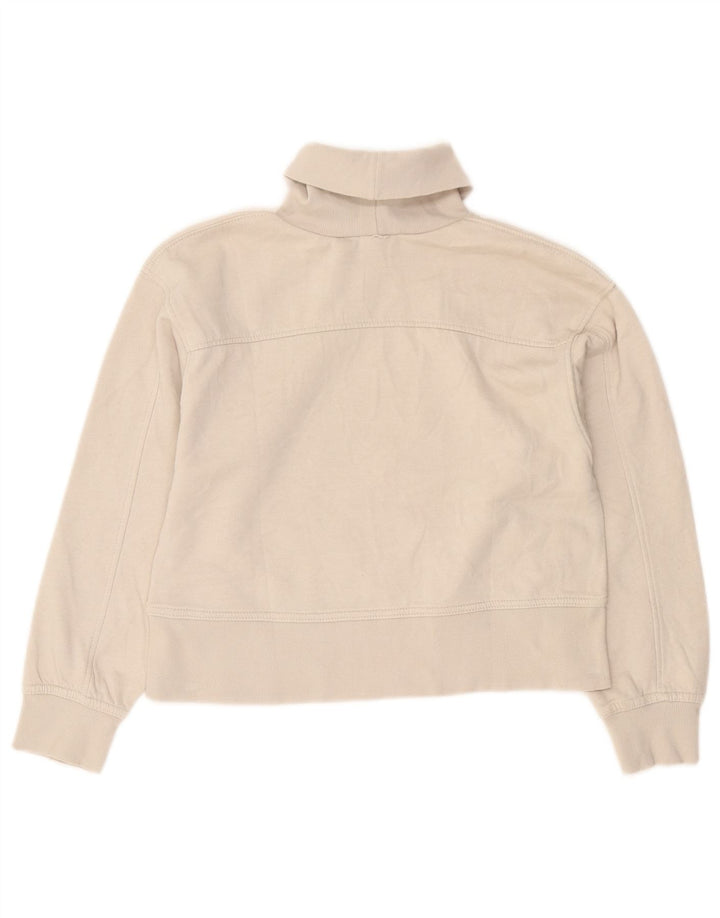 Zara Γυναικεία φούτερ Crop Jumper UK 10 Small White