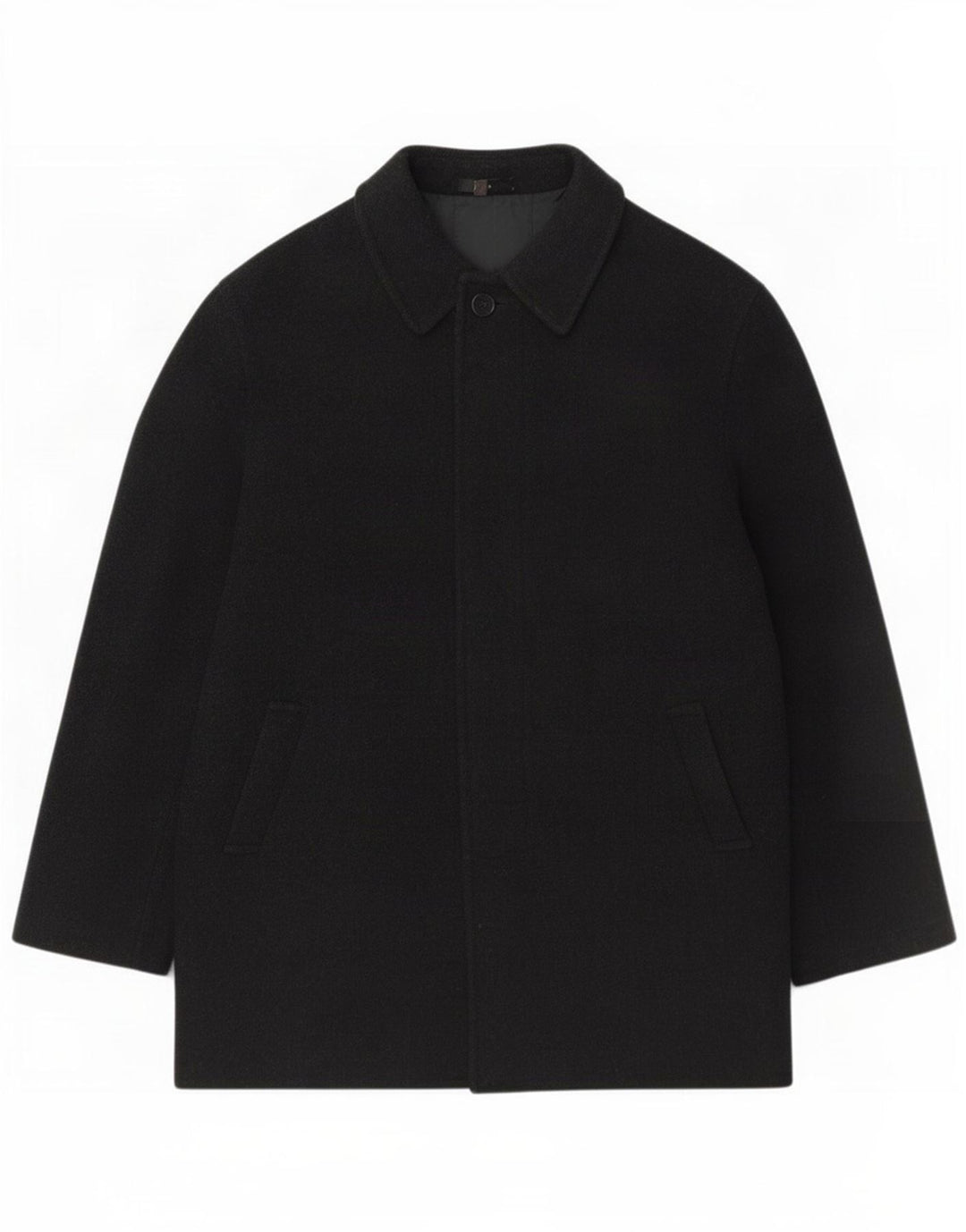 Zara Ανδρικό Πανωφόρι UK 42 XL Μαύρο Μάλλινο