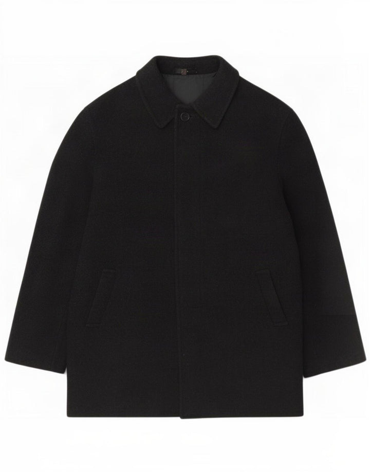 Zara Ανδρικό Πανωφόρι UK 42 XL Μαύρο Μάλλινο