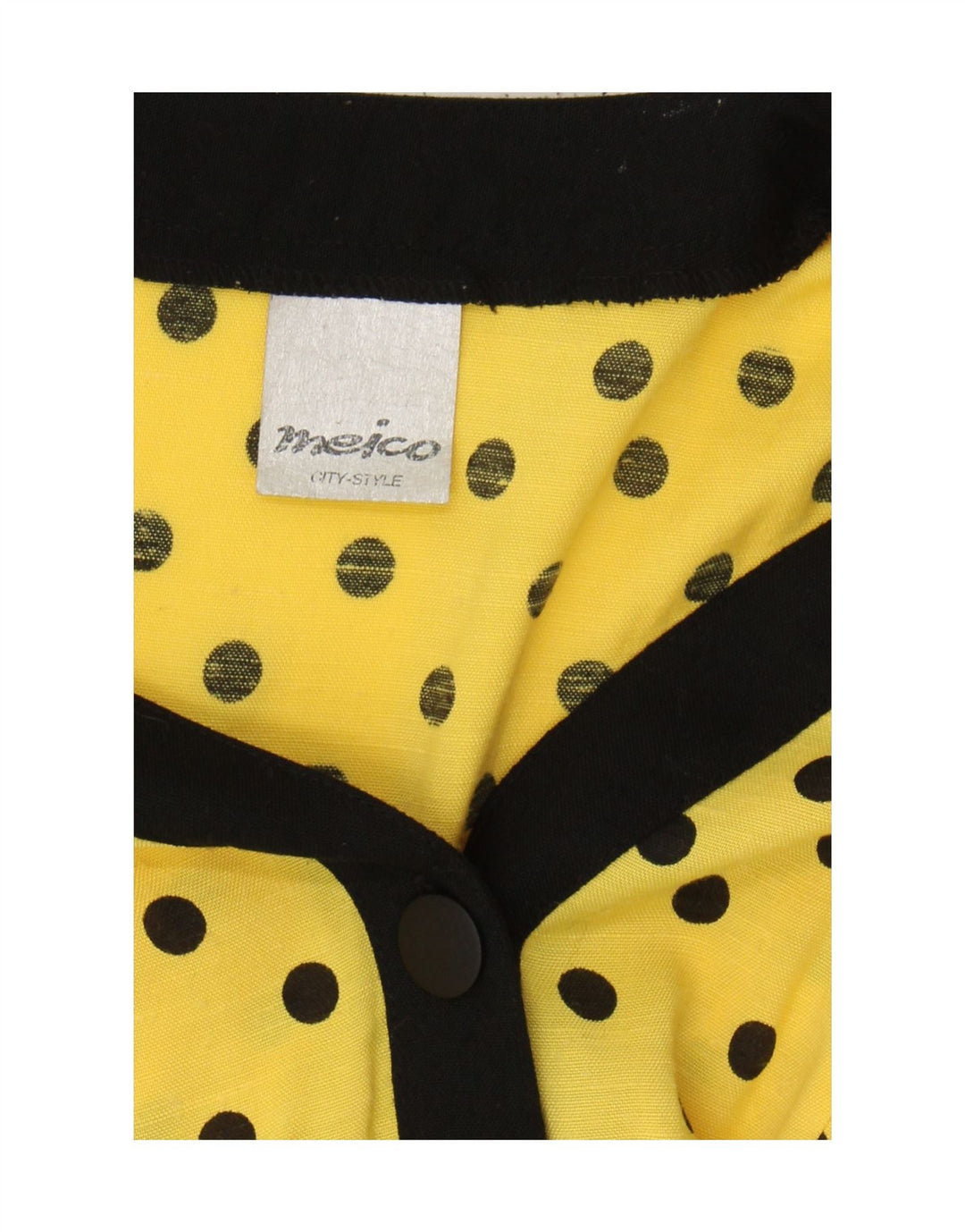 Meico γυναικείο 3/4 μανίκι σακάκι UK 12 μεσαίο κίτρινο πολυεστέρα