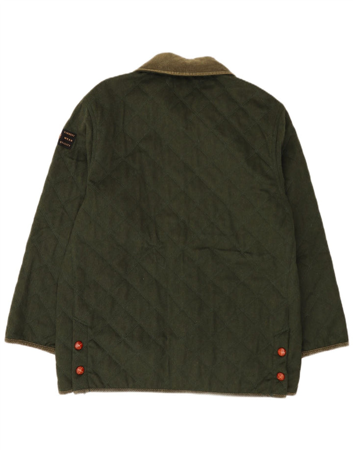 Ανδρικό καπιτονέ μπουφάν St. Germain IT 52 XL Χακί Colourblock Wool