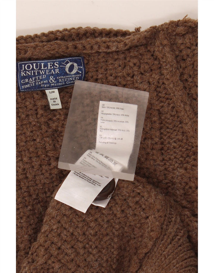 Joules Γυναικείο Πόντσο Jumper UK 10 Μικρό Καφέ Ακρυλικό