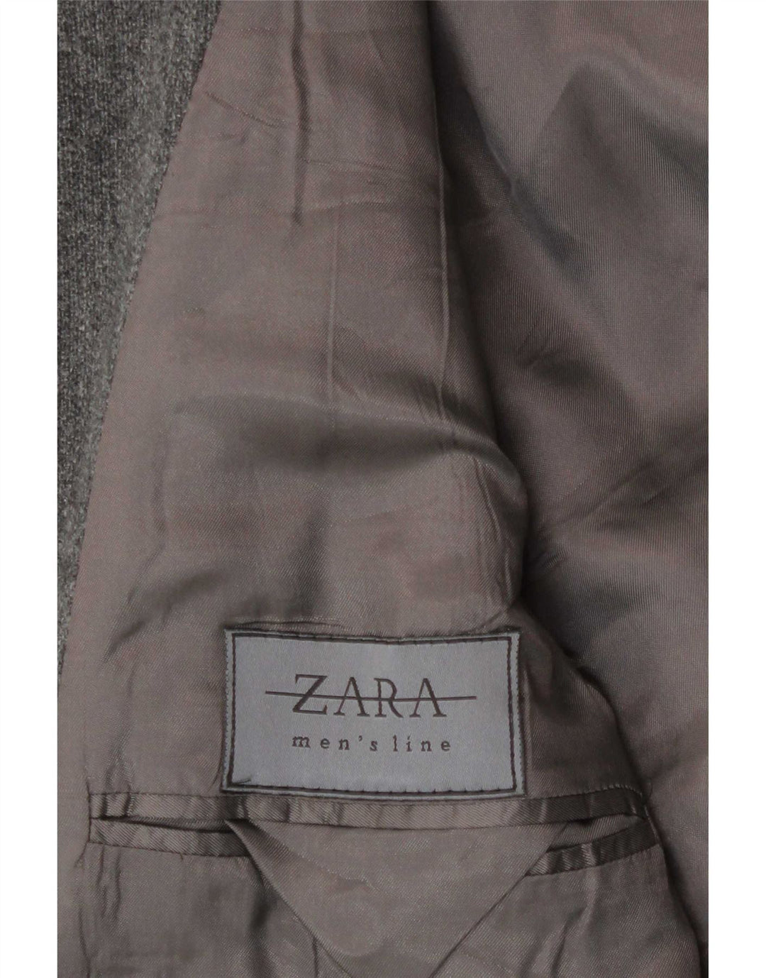 Zara Ανδρικό σακάκι με κουκούλα 4 κουμπιών UK 38 Medium Grey Wool
