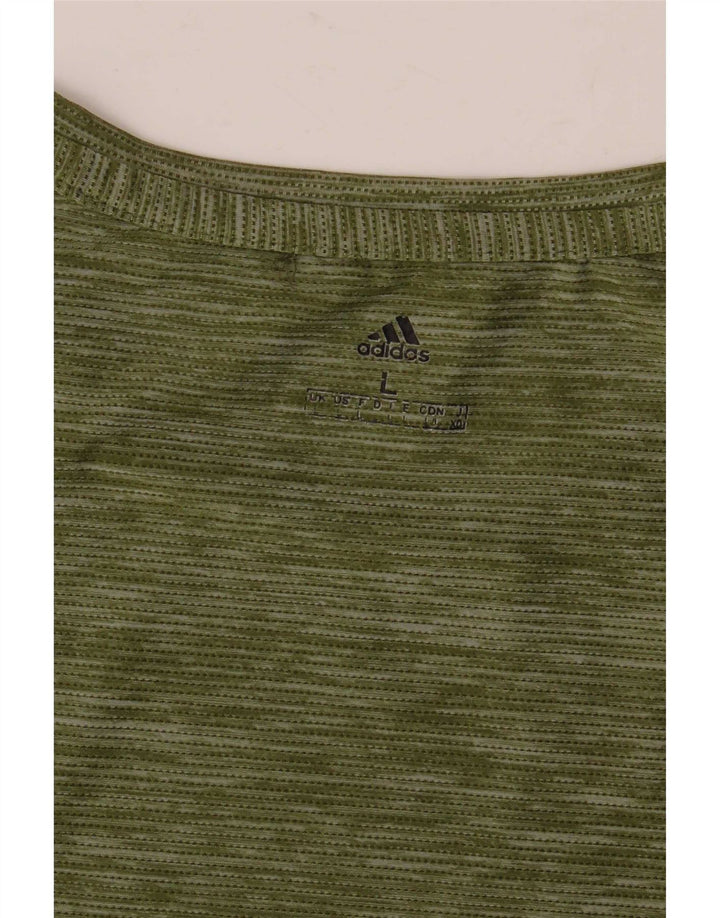 Ανδρικό T-Shirt Adidas Top Large Green Flecked