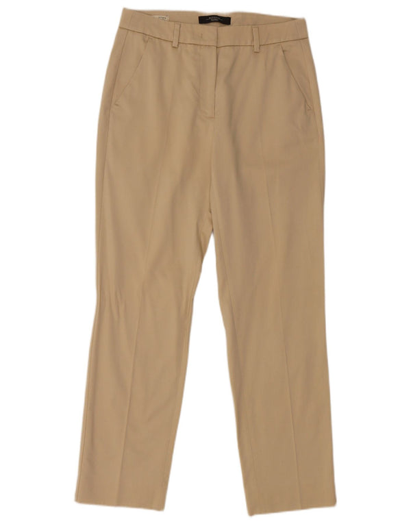 Max Mara Γυναικείο Slim παντελόνι Chino UK 8 Small W28 L27 Beige βαμβακερό