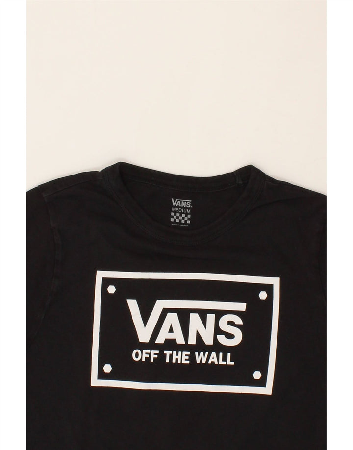 VANS Boys Graphic T-Shirt Top 10-11 Years Medium  Black Cotton Vintage Vans and Second-Hand Vans from Messina Hembry 